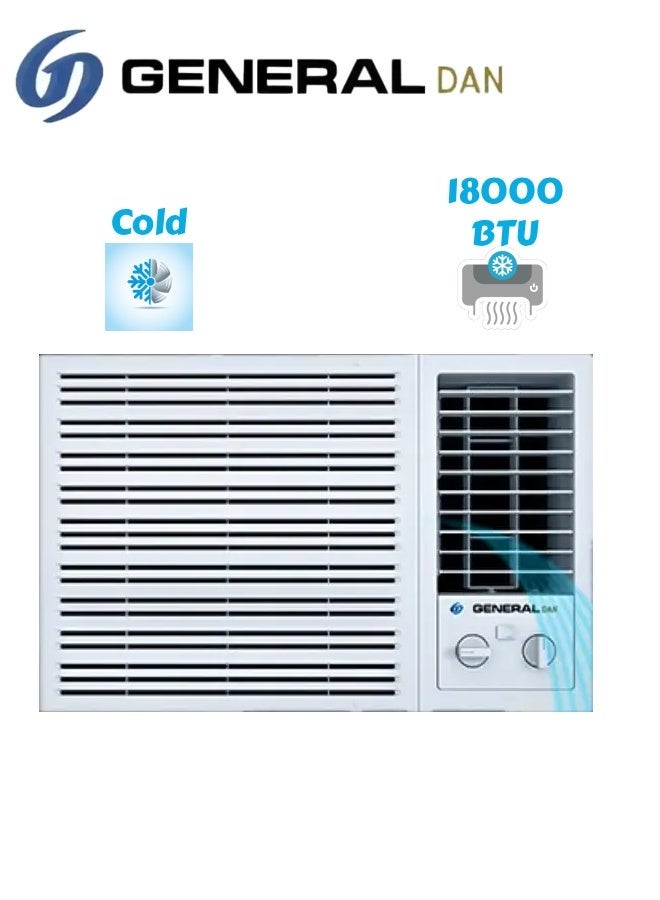 General Dan Window Air Conditioner 18000 BTU Cooling Only Copper Tube Air Flow From Four Sides  White - Image 1